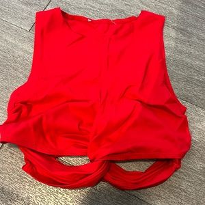 Forever 21 red cropped top